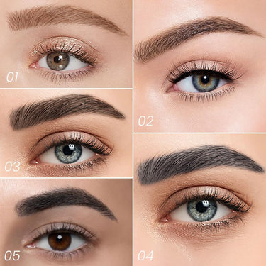 Luxenwell Eyebrow Contouring Pen, Waterproof Microblading Eyebrow Pencil with 4-Prong Micro-Fork-Tip Applicator, Liquid Eyebrow Pencils for women Creates Natural Looking Brows Effortlessly (Black)